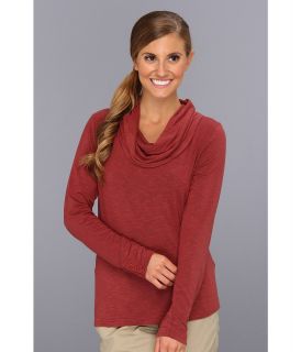 Royal Robbins Nabru L/S Cowl Neck Womens Long Sleeve Pullover (Red)