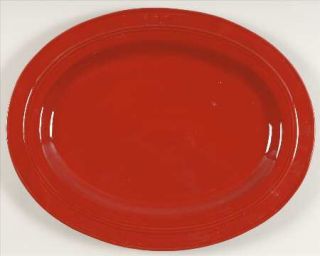 American Living General Store Red 18 Oval Serving Platter, Fine China Dinnerwar