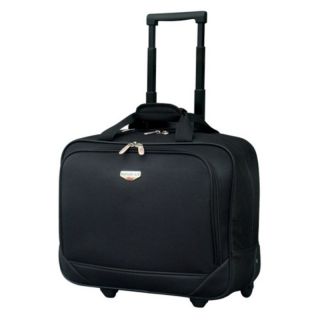 Travelers Club Luggage 17 in. Single Section Rolling Briefcase Red   EVA21116600