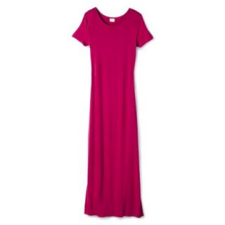 Merona Womens Knit T Shirt Maxi Dress   Established Pink   XL