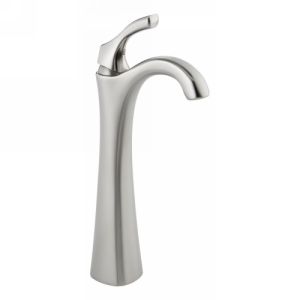 Delta Faucet 792 SS DST Addison Single Handle Lavatory Faucet with Riser, Less P