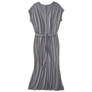 Merona Womens Plus Size Short Sleeve V Neck Maxi Dress   Gray 2