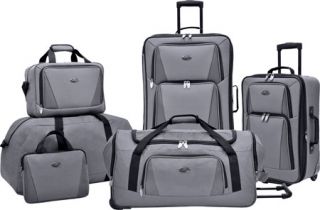 US Traveler Palencia 5 Piece Luggage Set   Grey 5 Piece Luggage