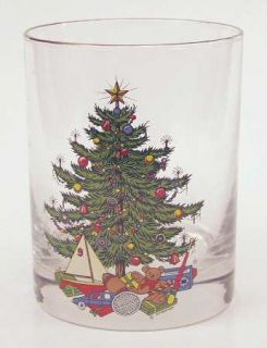 Cuthbertson American Christmas Tree (White) Glassware Double Old Fashioned, Fine