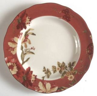 222 Fifth (PTS) Summer Botanical/Lutece/Fleur Rouge Dinner Plate, Fine China Din