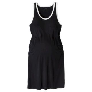 Merona Maternity Sleeveless Dress   Black/Cream XL
