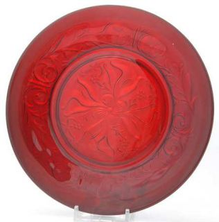 McKee Rock Crystal Red 7 Salad Plate   Red, Depression Glass