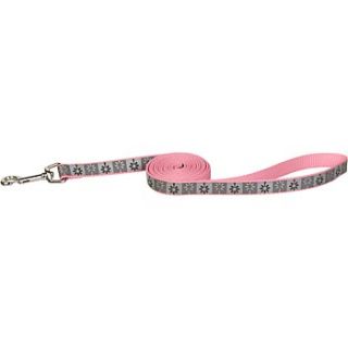 5/8 6 Lazer Brite Single Ply Nylon Reflective Dog Leash in Pink
