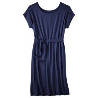 Merona Womens Knit Belted Dress   Xavier Navy   XL