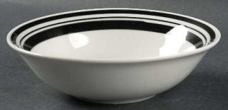 Philippe Richard Diner Story Black Soup/Cereal Bowl, Fine China Dinnerware   Bla