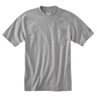 Dickies Mens Short Sleeve Pocket T Shirt with Wicking   Heather Gray M