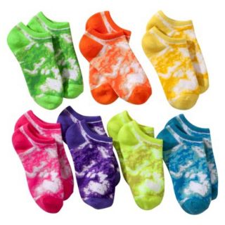 Xhilaration Girls 7 Pack No Show Socks   Multicolor 3 10