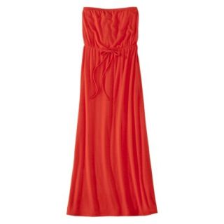 Mossimo Supply Co. Juniors Strapless Maxi Dress   Hot Coral XS(1)