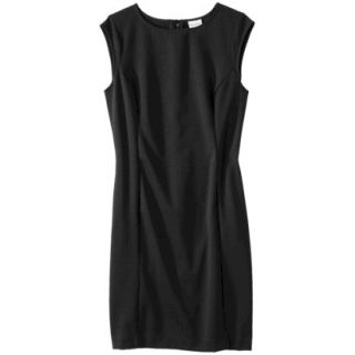 Merona Womens Ponte Sheath Dress   Black   XL