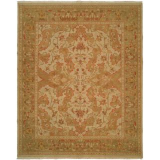 Wildon Home ® Antique Ivory / Soft Gold Rug 921US 6x9 Rug Size 6 x 9
