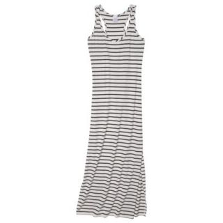 Merona Womens Stripe Maxi Swim Coverup Dress  Cream M