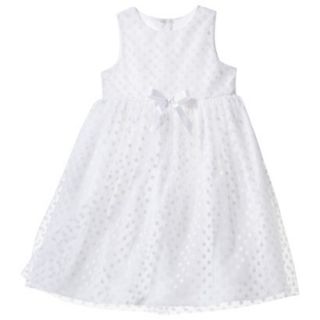 TEVOLIO Infant Toddler Girls Empire Dress   White 18 M