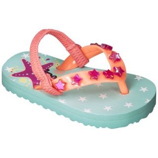 Toddler Girls Circo Diana Flip Flop Sandals   Turquoise S