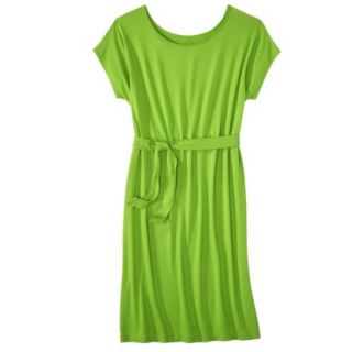 Merona Womens Knit Belted Dress   Zuna Green   L
