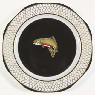 Lynn Chase Trout Of American Waters Dinner Plate, Fine China Dinnerware   Limite