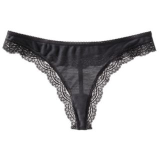Gilligan & OMalley Womens Modal With Lace Thong   Bankers Gray L