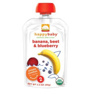 Happy Baby Organic Baby Food Stage 2   Banana, Beet & Blueberry (8 Pack)