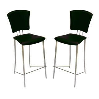 Chintaly Tracy 26 in. Counter Stools  Black   Set of 2   CTY622