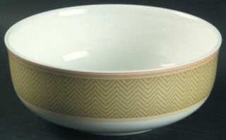 Waterford China Hunt Valley Herringbone Coupe Cereal Bowl, Fine China Dinnerware