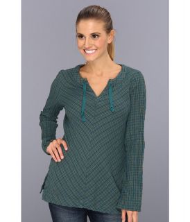 Royal Robbins Wasatch Plaid L/S Pullover Womens Long Sleeve Pullover (Blue)