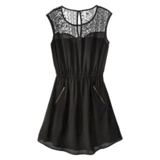 Xhilaration Juniors Lace Top Dress   Black XL