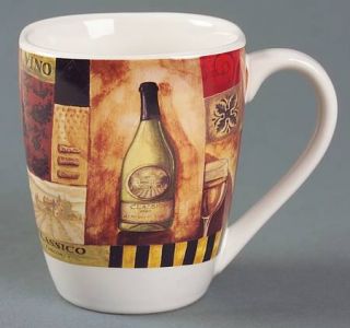 Oneida Wine Tasting Mug, Fine China Dinnerware   Wine And Scene Motifs, Coupe, S