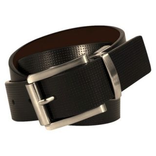 Swiss Gear Mens Genuine Leather Textured Belt   Black M