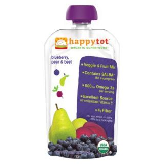 Happy Baby Fruit & Vegetable Pouch   Blueberry, Pear, & Beet 4.22 oz (8 Pack)