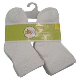 Circo Infant Toddler Girls Low Cut Socks   White 12 14