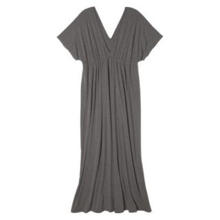 Merona Womens Plus Size Short Sleeve Maxi Dress   Heather Gray 3