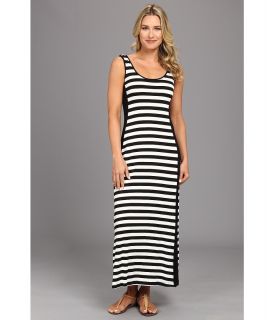 Calvin Klein Striped Maxi Womens Dress (Black)