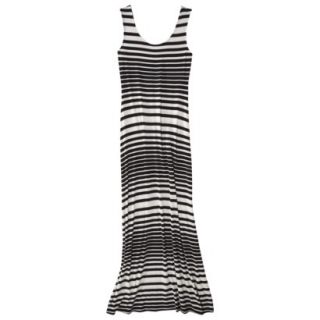 Merona Womens Knit Maxi Tank Dress   Black Stripe   XXL(19)