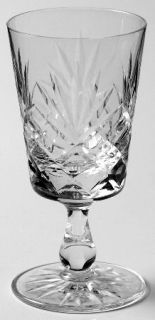 Edinburgh Crystal Edi49 Sherry Glass   Clear,Cut Fan,Criss Cross,Smooth Bulbous