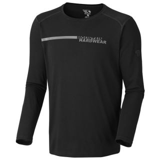 Mountain Hardwear Cliffer Color Block T Shirt   Long Sleeve (For Men)   BLACK/GREY LOGO (L )