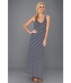 Splendid White Stripe Maxi Dress Womens Dress (Navy)