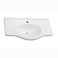 Barclay LRM3F BQ Rondelle Rondelle  Fire Clay Wall Hung Basin with 8 Widespread