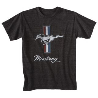 Ford Mustang Mens Graphic Tee   Deep Charcoal Gray XXL