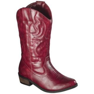 Girls Cherokee Gregoria Cowboy Boot   Red 4
