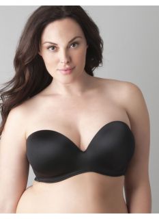 Lane Bryant Plus Size Multiway strapless bra     Womens Size 42C, Black