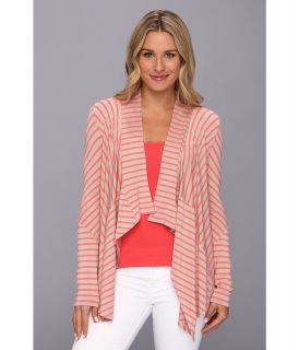 Calvin Klein Stripe Fly Away Womens Sweater (Pink)