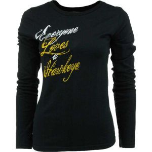 Iowa Hawkeyes NCAA Womens Lovergirl Lucy Long Sleeve T Shirt