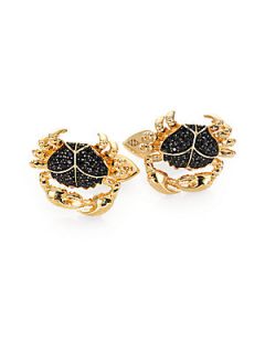 Stephen Webster 14kt Gold Plated Silver Cancer Cuff Links   Gold