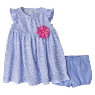 Just One YouMade by Carters Newborn Girls Dress Set   Light Blue/White 3 M