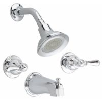 American Standard 7220.732.002 Hampton Two Handle Tub and Shower Faucet with Met
