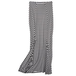 Mossimo Womens Maxi Skirt   Black/White Stripe XS